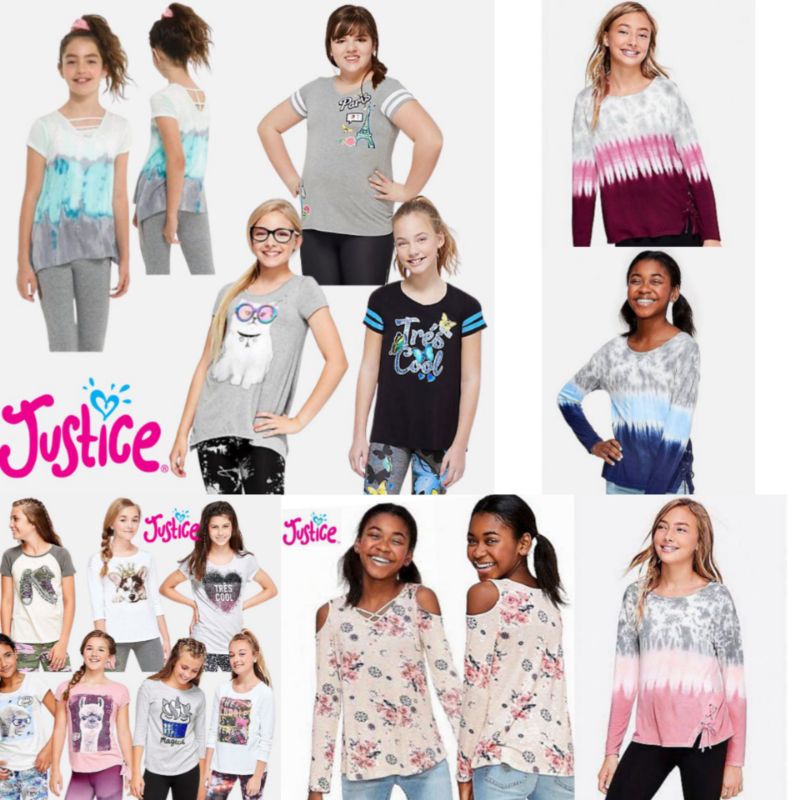 KAOS WANITA JUNIOR DEWASA BRANDED SISA EKSPOR JUSTICE