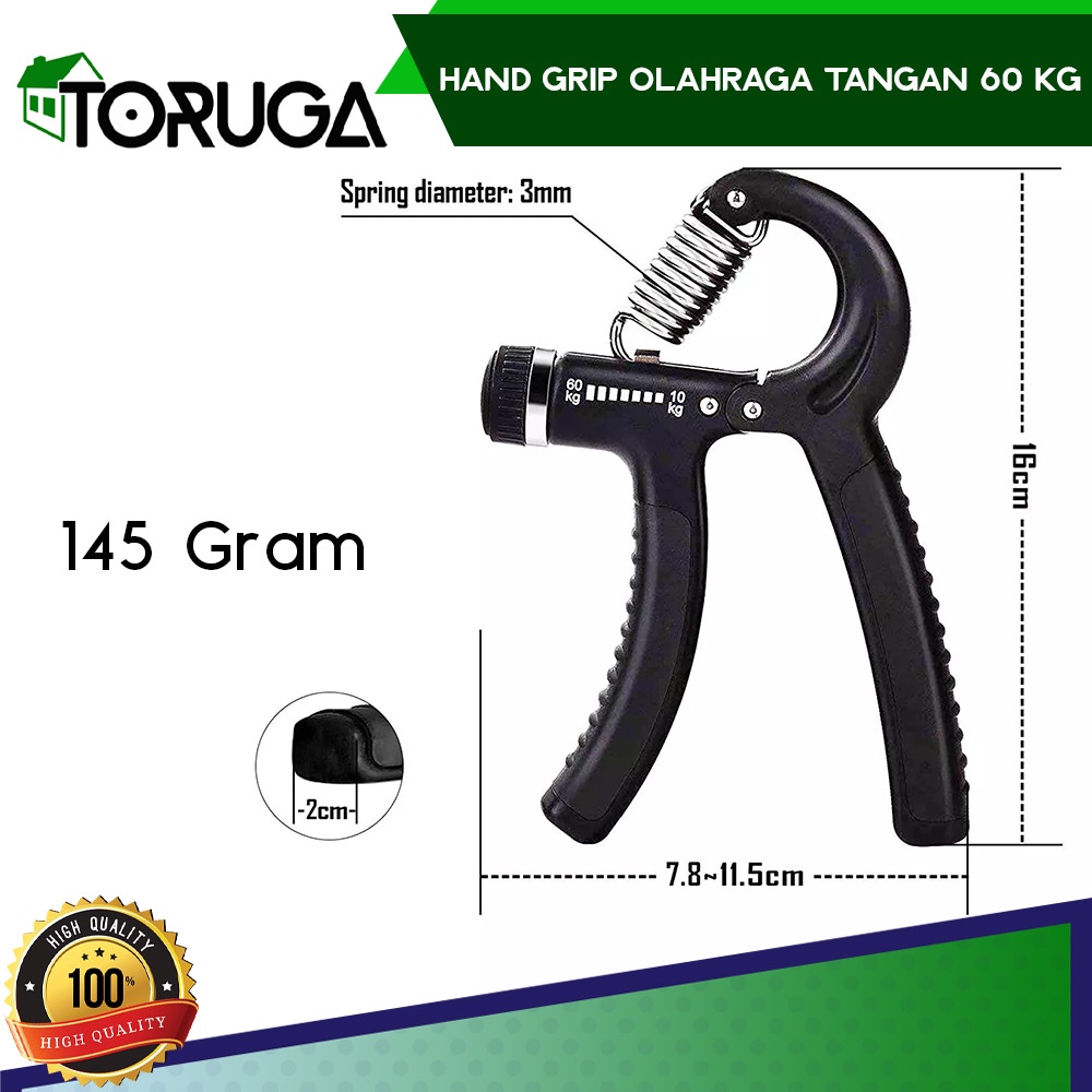 Alat Olahraga Otot Tangan Fitness Taffsport Adjustable Hand Grip Portable