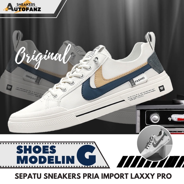 Sepatu Sneaker Cowok Import Original Sneakers Runing Shoes Spatu Snakers Putih Pria Kasual Santai AF
