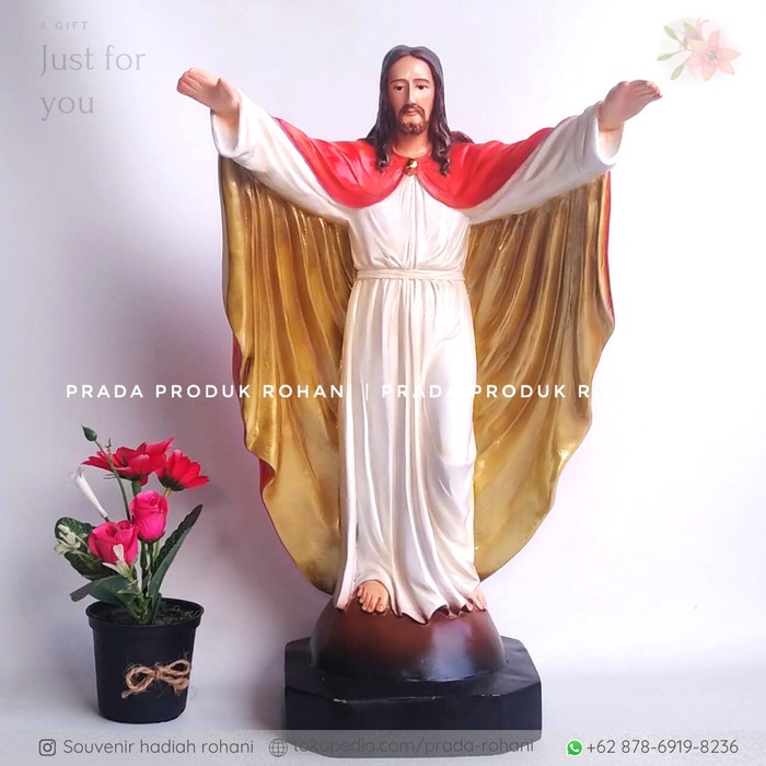 Patung Tuhan Yesus Memberkati 40Cm