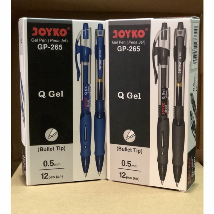 

PULPEN GEL JOYKO GP-265 0.5 PER LUSIN HTM/BIRU