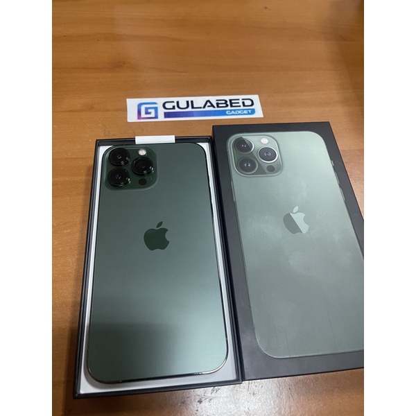 Iphone 13 pro max 128gb Ibox Green pemakaian baru 17 hari