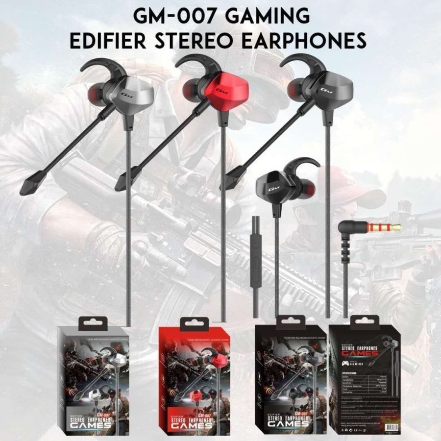 Headset Gaming Wired Bass Noise Cancelling dengan Mic Earphone Hifi Handsfree - Earphone gaming