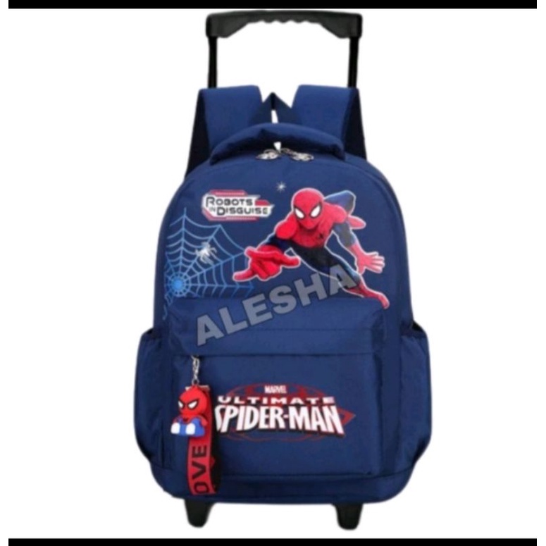 Tas Troli Sekolah Anak Spiderman Ultimate / Ransel Sekolah Anak Troli / Tas Sekolah Anak SD