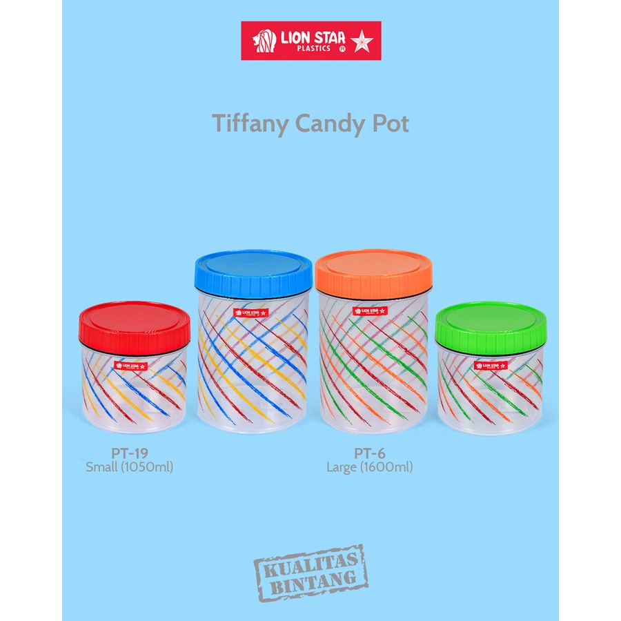 Toples tiffany lion star - toples putar kedap udara - toples kue imlek