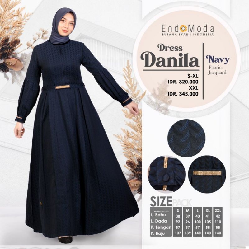 DANILLA DRESS © GAMIS CASUAL LOOK SYARI ENDOMODA