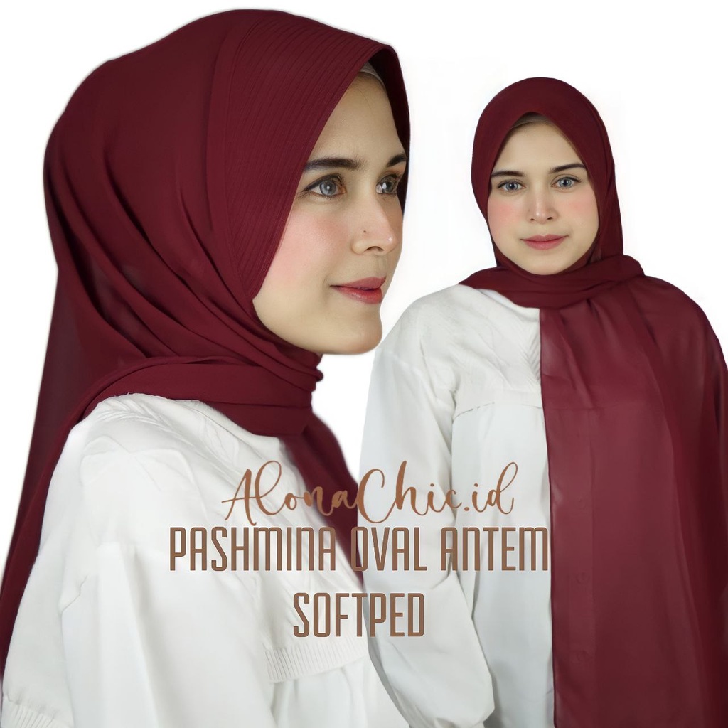 Pashmina Oval Antem/Softped Premium by ALONACHIC.ID