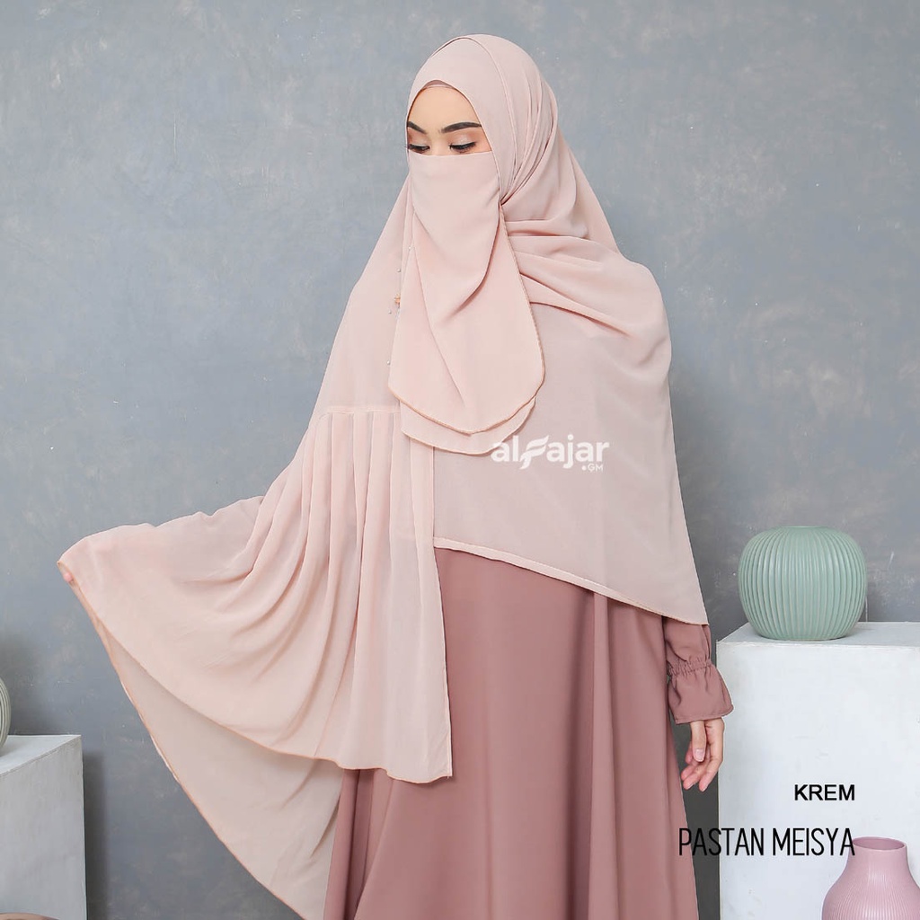 Jilbab Pasmina Instan Ceruty Babydoll MEISYA by Alfajar Free Cadar