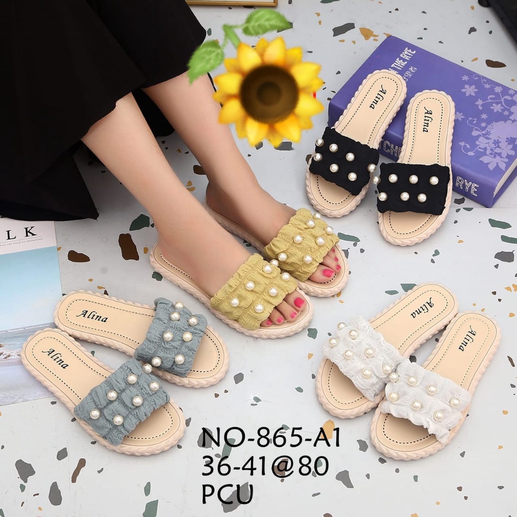 Sandal Karet Jelly Wedges Wanita import Model Terbaru Original Kekinian by AGUNG STYLE Balance 865-A1