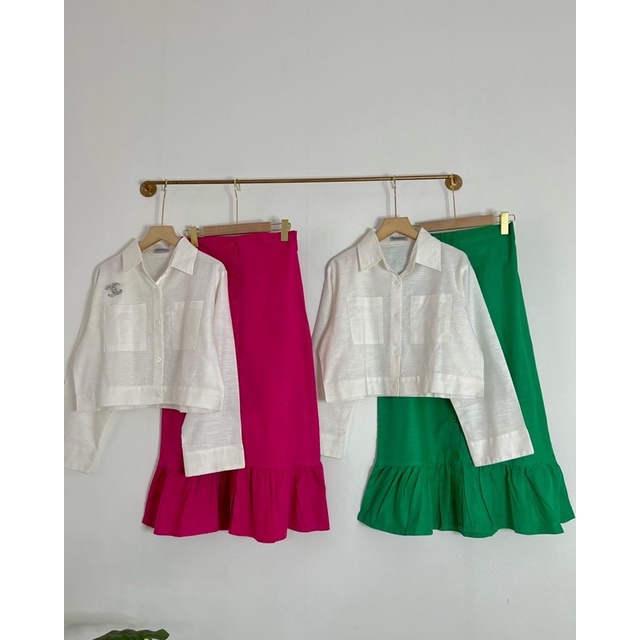 set rok midi linen