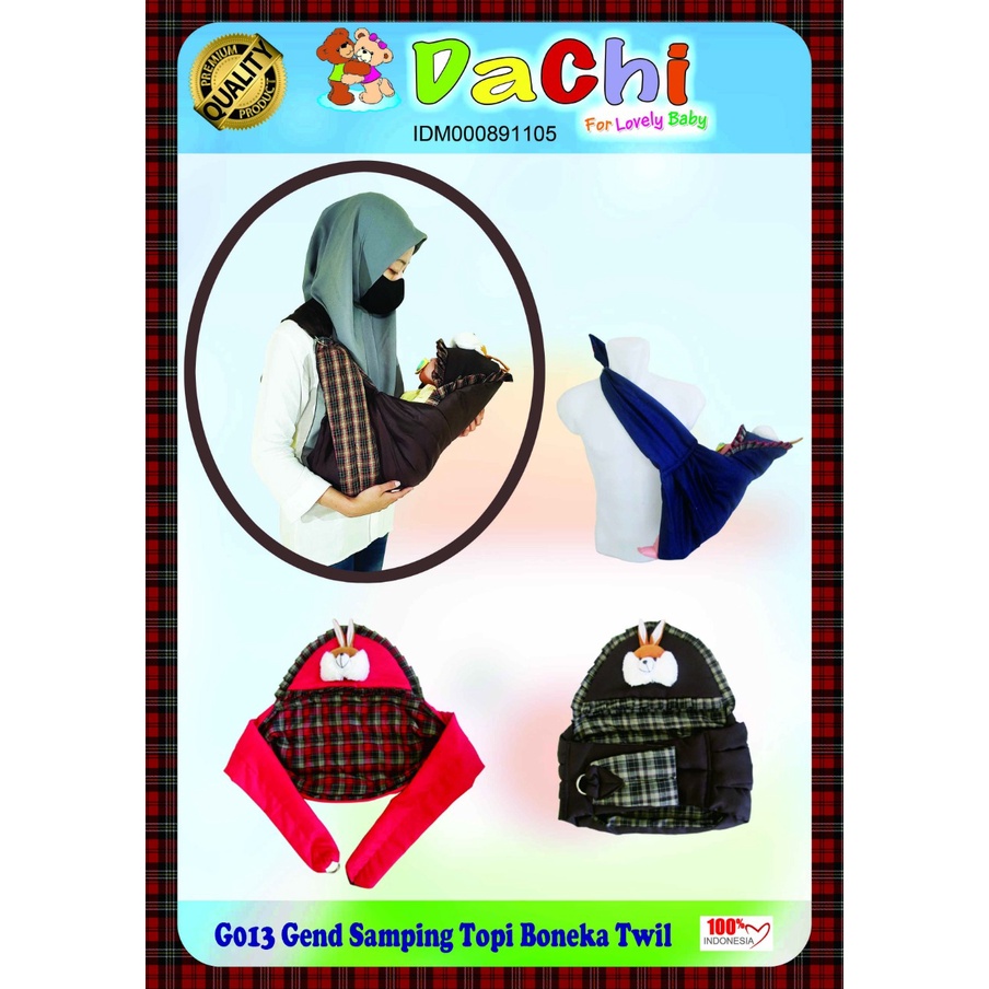 Gendongan Bayi Instan Murah / Gendongan Samping Topi Boneka Twill Dachi - G013