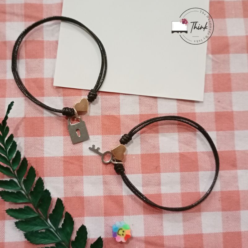 GELANG PASANGAN LOVE KUNCI GEMBOK