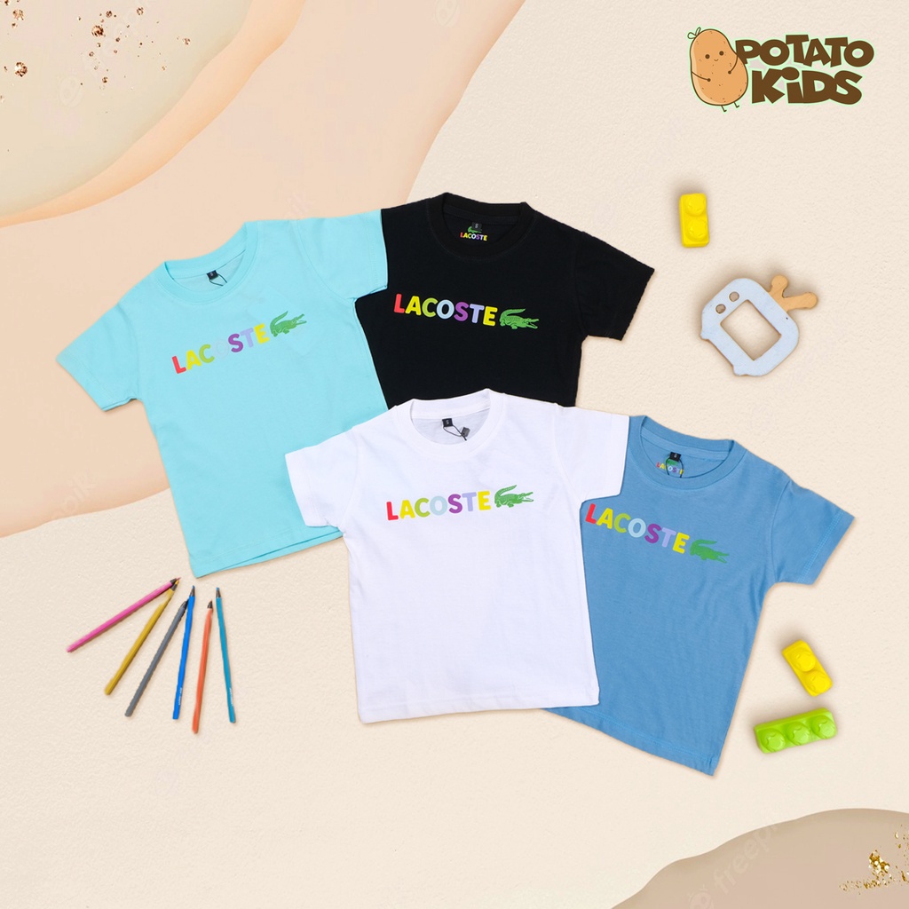 Kaos anak umur 1-12 tahun Unisex Potato Kids // Tshirt baju anak Lacoste