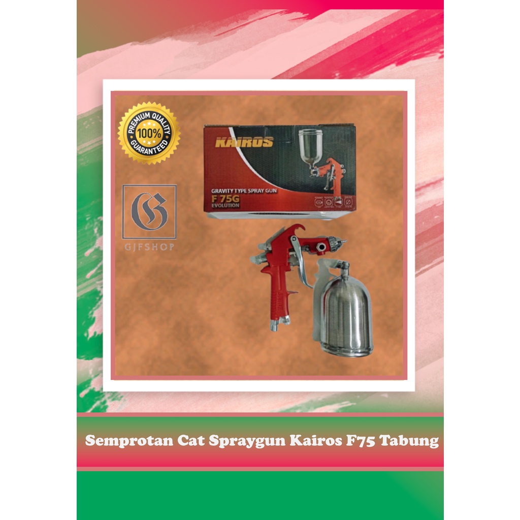 Semprotan Cat Spraygun Kairos F75 Tabung Atas