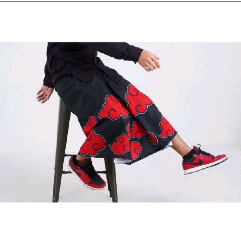 KAIN SARUNG PRIA DEWASA SARUNG GAUL KEKINIAN MOTIF AKATSUKI ANTI LUNTUR