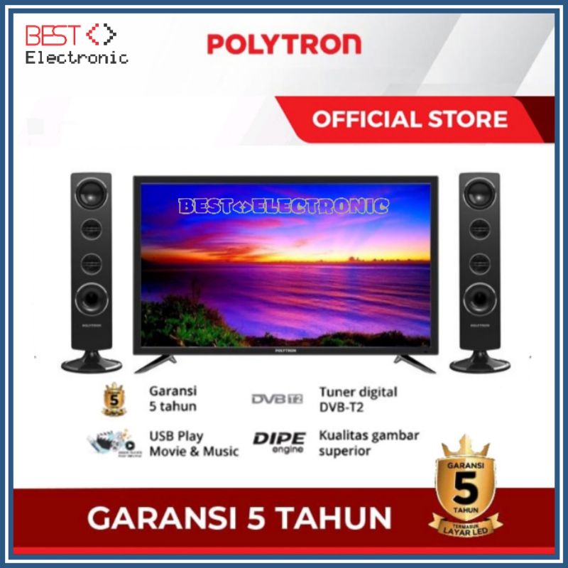 LED TV DIGITAL 32 inch Polytron PLD 32TV1755 / 32TV0755 / 32TV1855 / 32TV1555 - CINEMAX DIGITAL