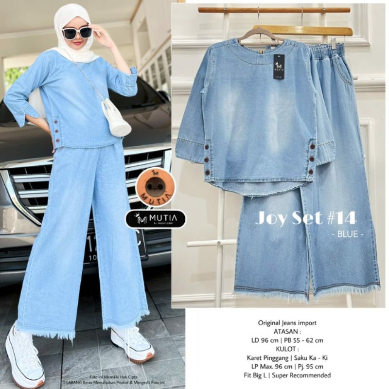 JOY SET/SETELAN ORIGINAL MUTIA [Joy Set #14#25#44#46#47#48] • Setelan Jeans Import