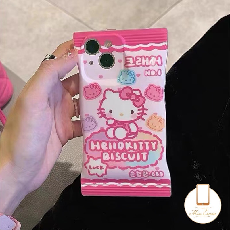 Soft Case Pelindung Kamera Motif Kartun Hello Kitty Biskuit Permen Untuk iPhone 11 XR 8 7 6 6s 14 Plus 12 14 13 Pro Max 11 Pro Max X XS Max SE 2020