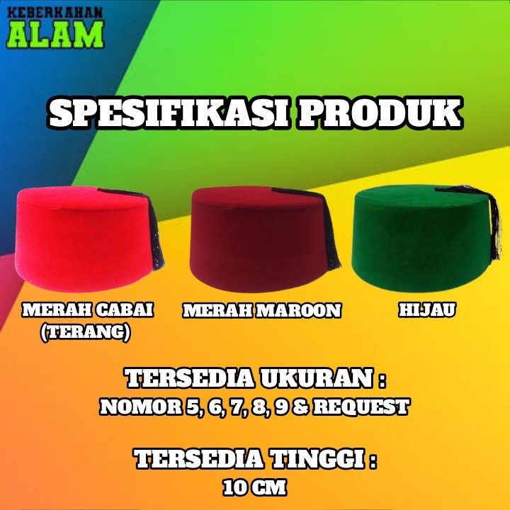 peci fez turki original