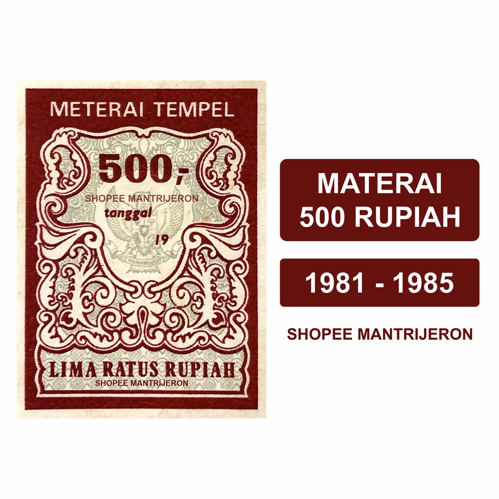 

Materai 500 Tahun 1981-1985 Meterai Tempel Lima Ratus Rupiah Lama Kuno Jadul Asli Original Kantor Pos