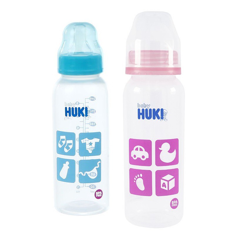 Botol Susu Huki Orthodontic BPA Free Berbagai Ukuran