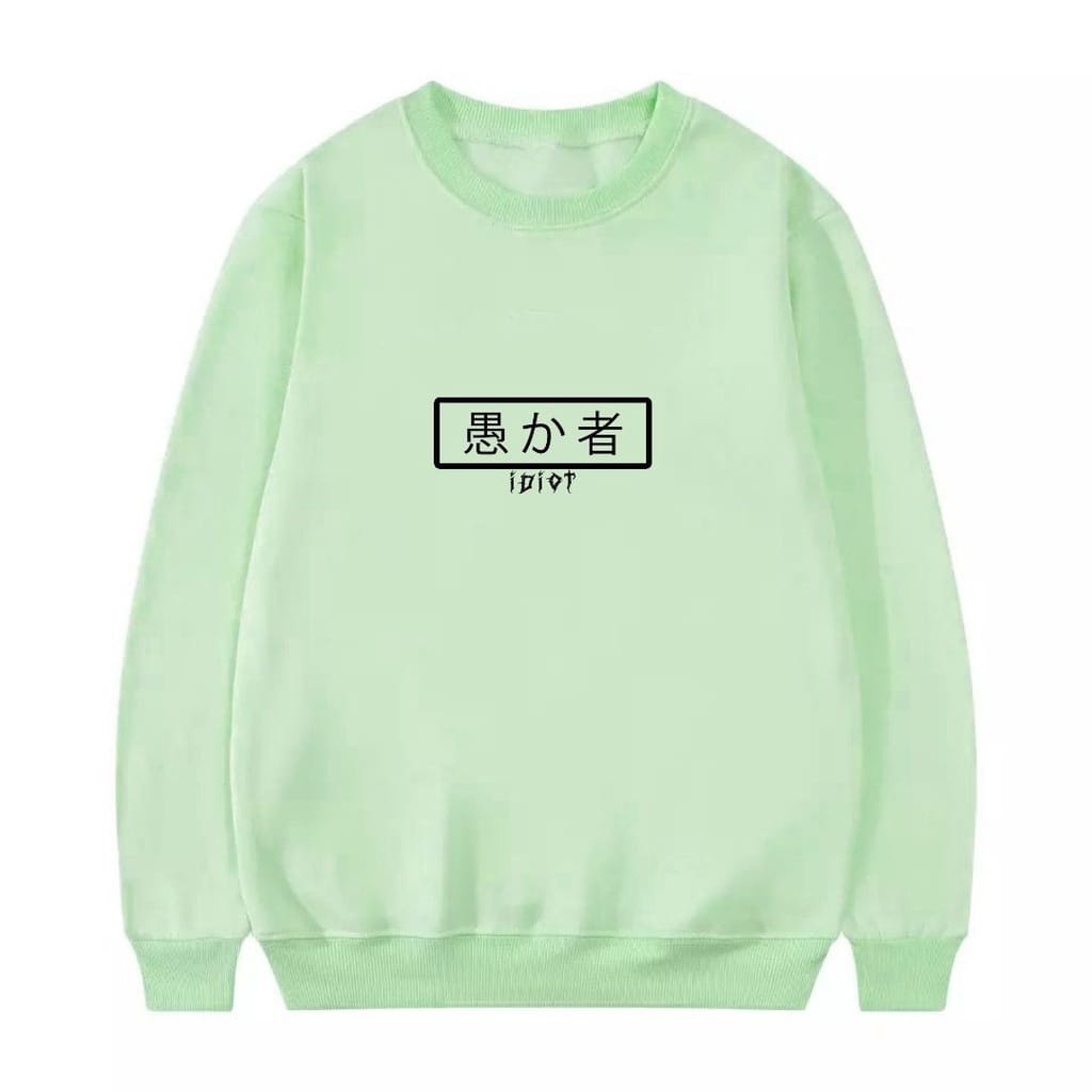 Sweater Crewneck Japanese idt Pria &amp; Wanita M-XXL