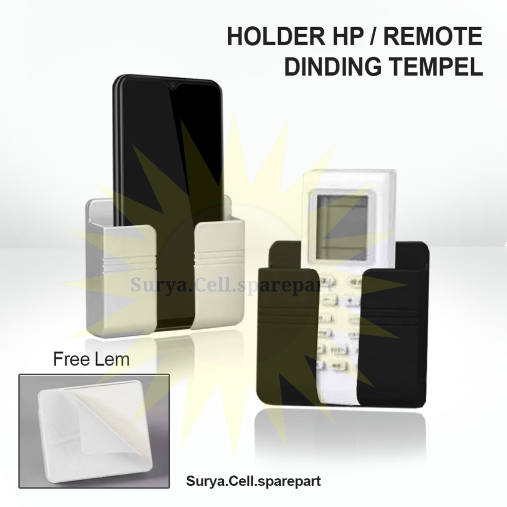 HOLDER TEMPEL DINDING - HOLDER TEMPAT CAS HP REMOT TV AC