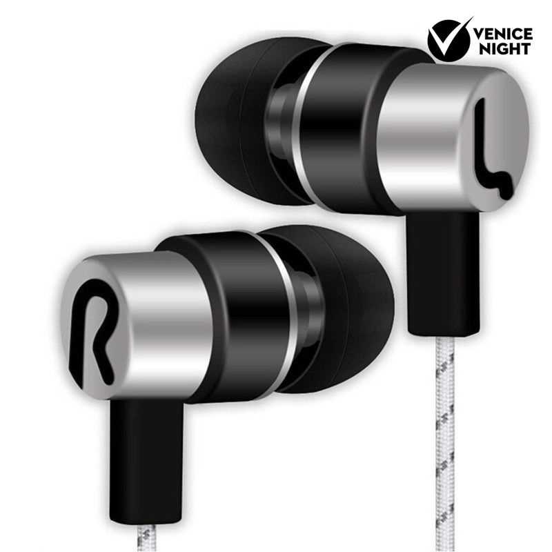 (VNEP) (Berkabel) Headset Earphone Earbuds In-Ear Stereo Universal 3.5mm Dengan Mic Untuk Handphone