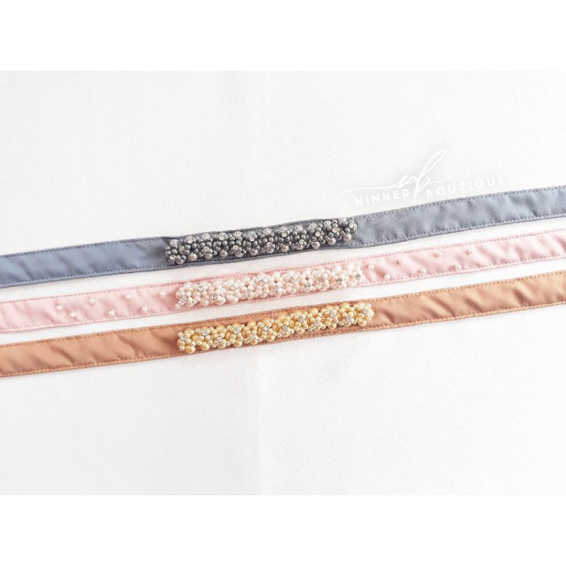 Belt Mutiara Satin Maxmara | Belt Payet | Satin Maxmara | Sabuk Mutiara
