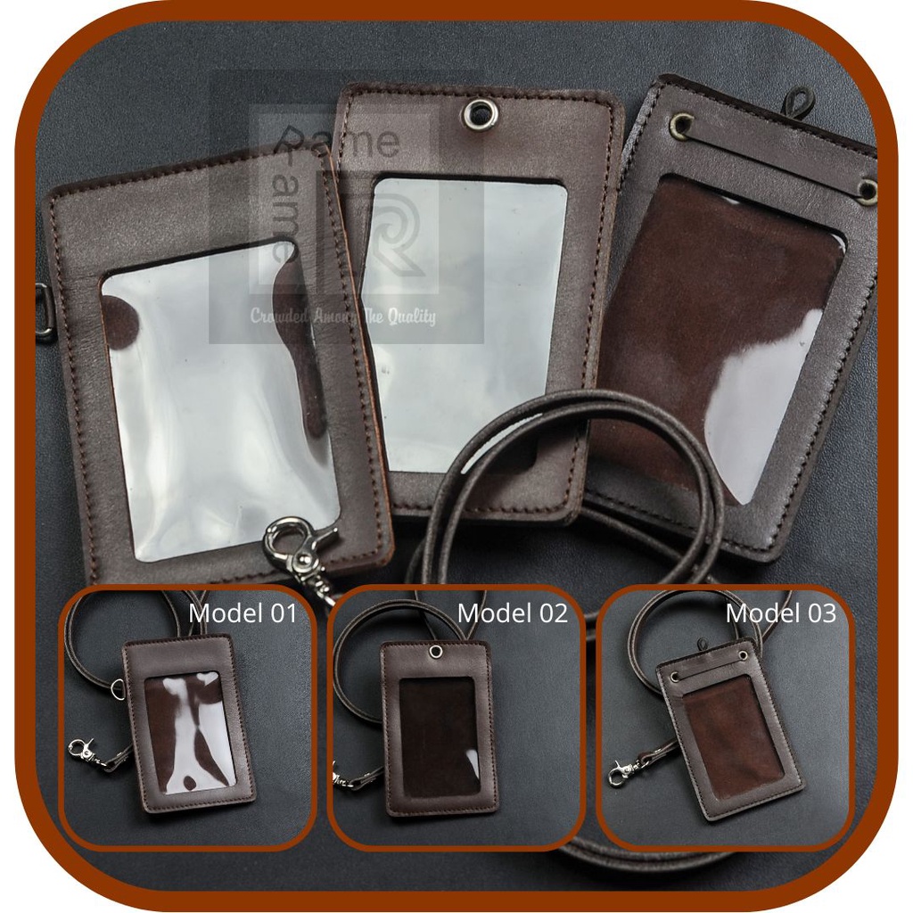 

Id Card Holder Name Tag Kulit 01