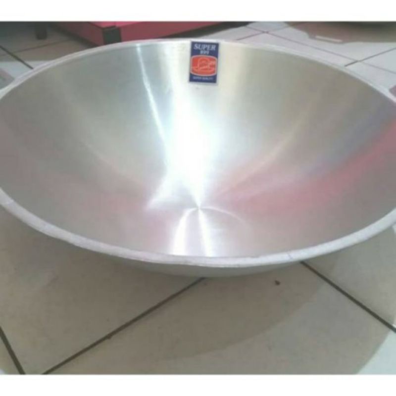 [ ⭐⭐⭐⭐⭐ ] Wajan aluminium Super tebal cekung dalam  20/24  diameter 59cm