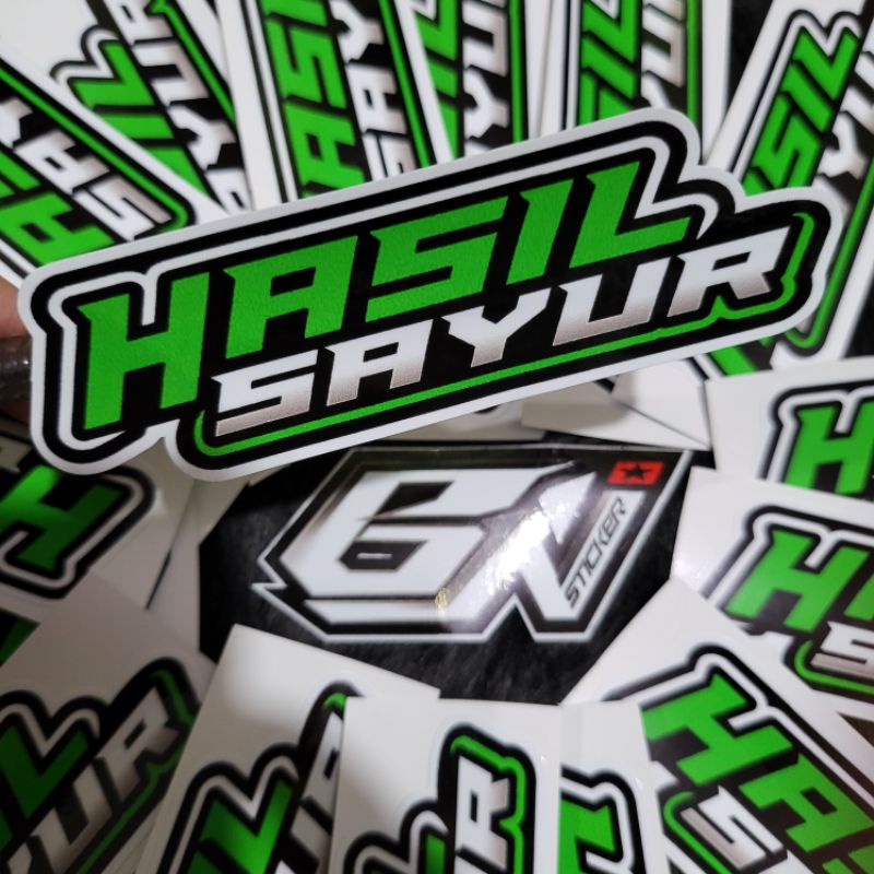 stiker kata2 sticker Hasil Sayur