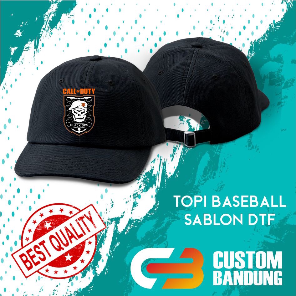 Topi Baseball CALL OF DUTY 2 Pria Wanita Topi Cap Bisa Tulis Nama Bisa COD Original High Premium Quality