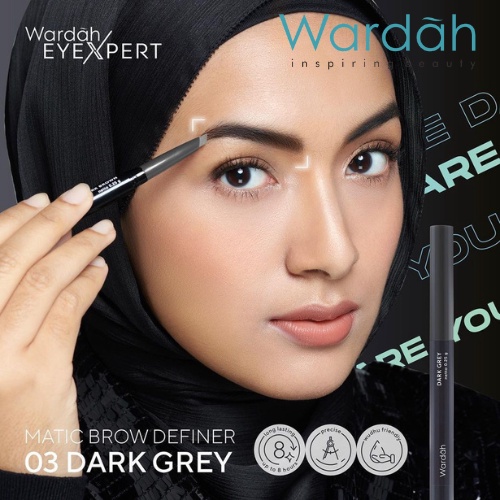WARDAH EyeXpert Matic Brow Definer pensil alis metic 0.25 gr