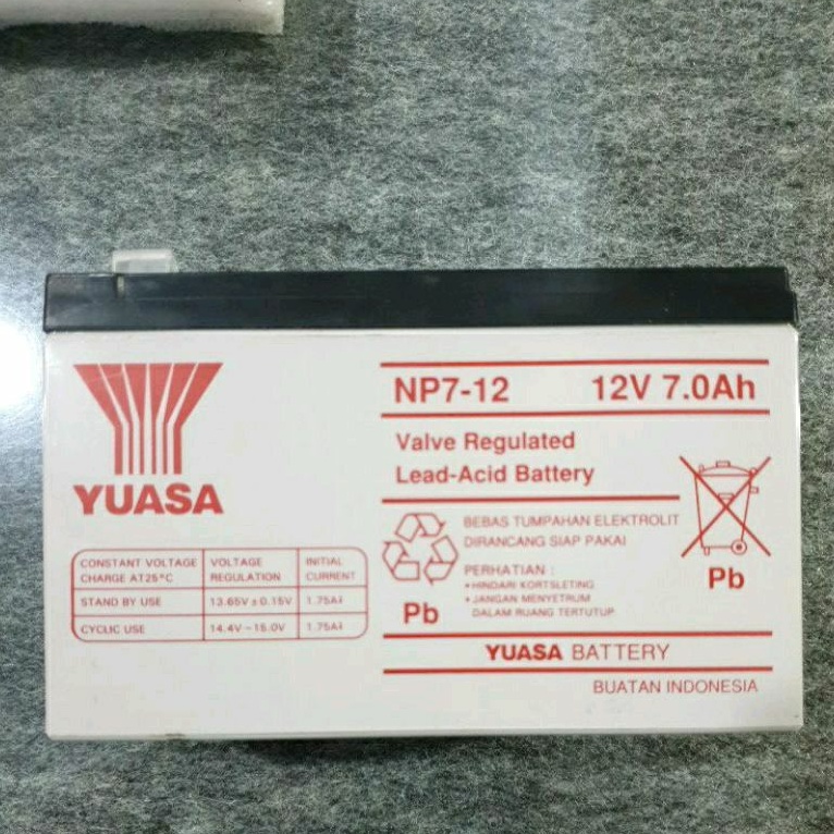 YUASA VRLA NP7-12 battery UPS