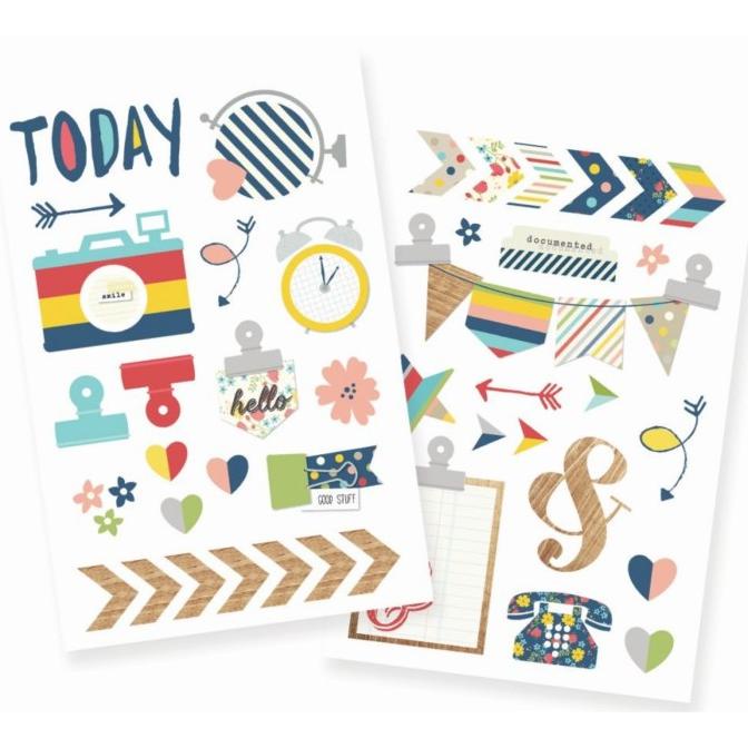 

@#@#@#] Simple stories snap life documented chipboard stickers