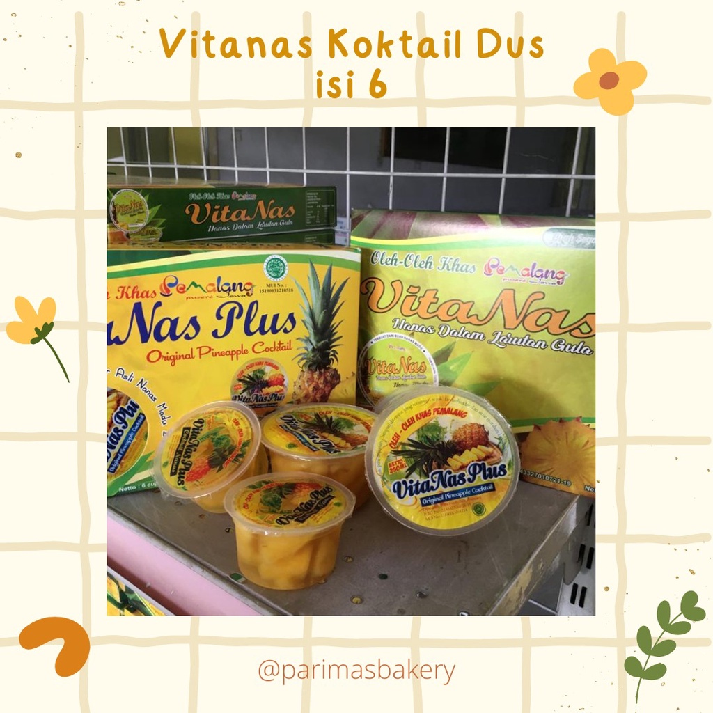 VITANAS MINUMAN SARI BUAH NANAS DUS ISI 6x250 ML