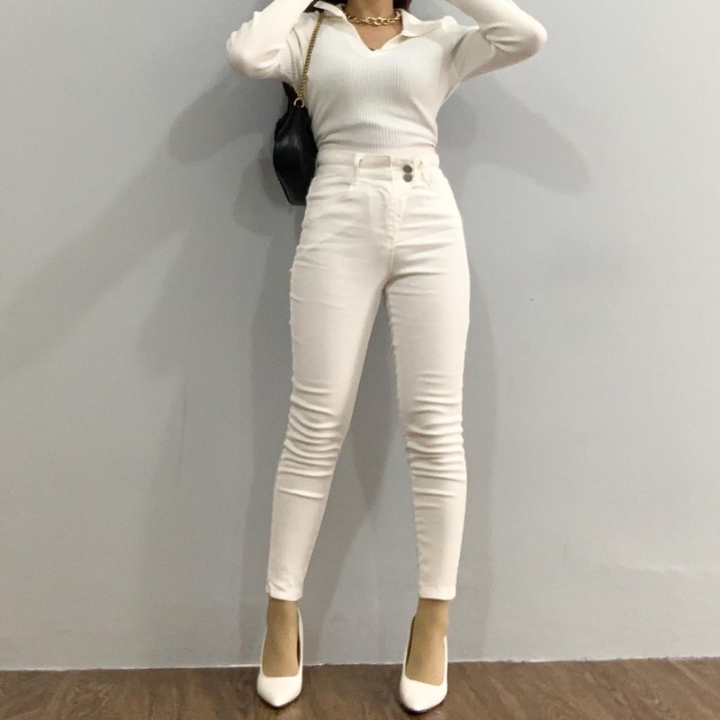 [LUXE.DLABEL] - E16 Jeans | Celana panjang Highwaist wanita Jeans import premium Jeans wanita polos ripped jeans High waist jeans wanita bkk Skinny Jeans High waist Baggy jeans Wideleg Jeans Kulot jeans Boyfriend jeans Wanita Kargo Jeans