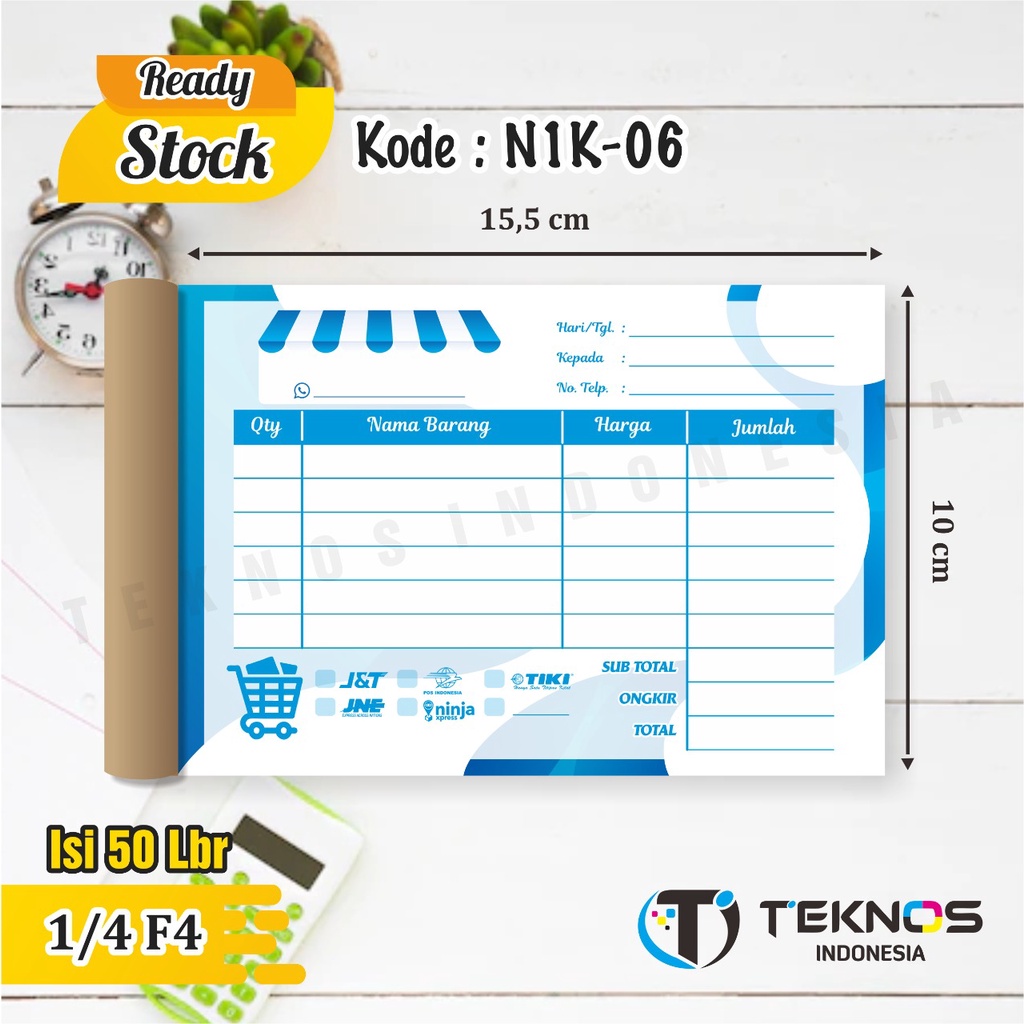 

NOTA OLSHOP ONLINE SHOP KOSONGAN KONTAN 1 PLY MURAH N1K-06