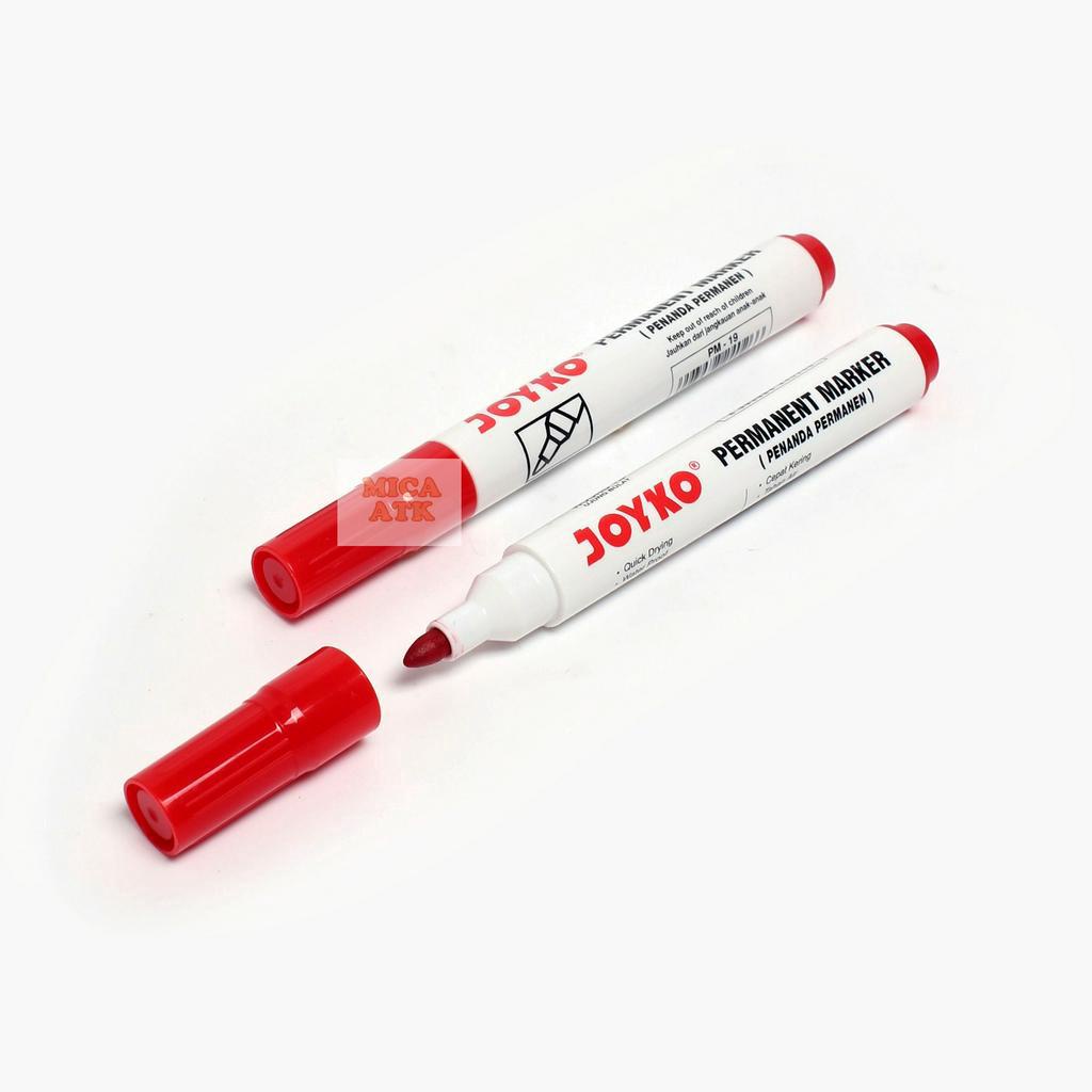 

JOYKO Spidol Permanent Marker PM-19 Merah [ ECER ]