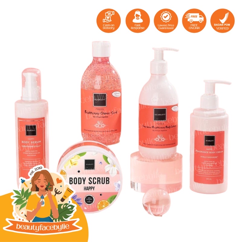 Scarlett Whitening Body Care Happy Series