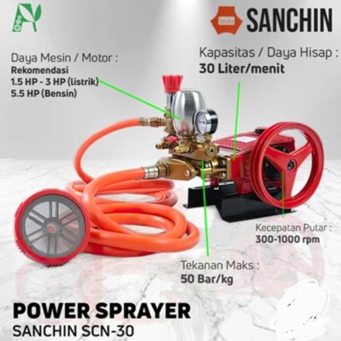 Ready stock] SANCHIN scn30 pompa cuci steam Scn 30 cuci motor dan mobil