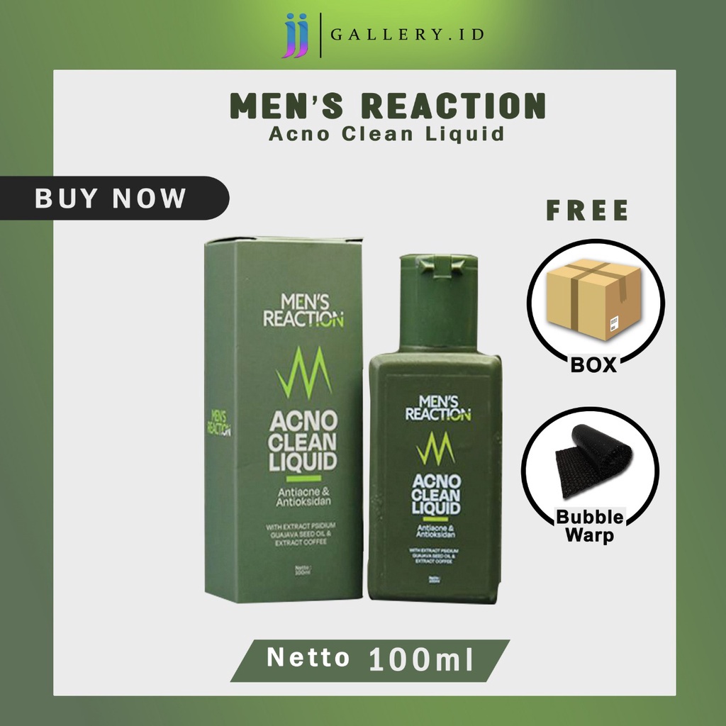 Mens Reaction Acno Clean Out Liquid - SABUN CAIR PENGHILANG JERAWAT DAN BEKAS JERAWAT BRUNTUSAN AMPUH/original produk/best seller