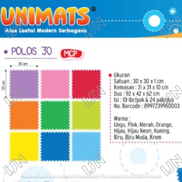 PROMO Karpet Evamats Puzzle Polos 30x30 Evamat Alas Lantai Mainan Anak Bayi Edukasi EVA Spon