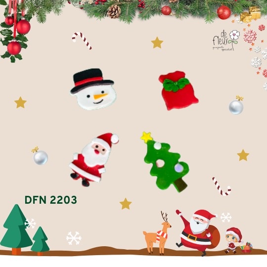 

Gumpaste hiasan kue Santa kantong - DFN 2203