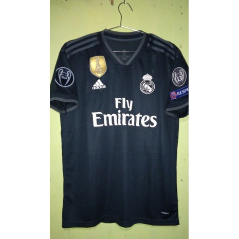 Jersey Real Madrid Away 2017 Full Patch UCL Uk S