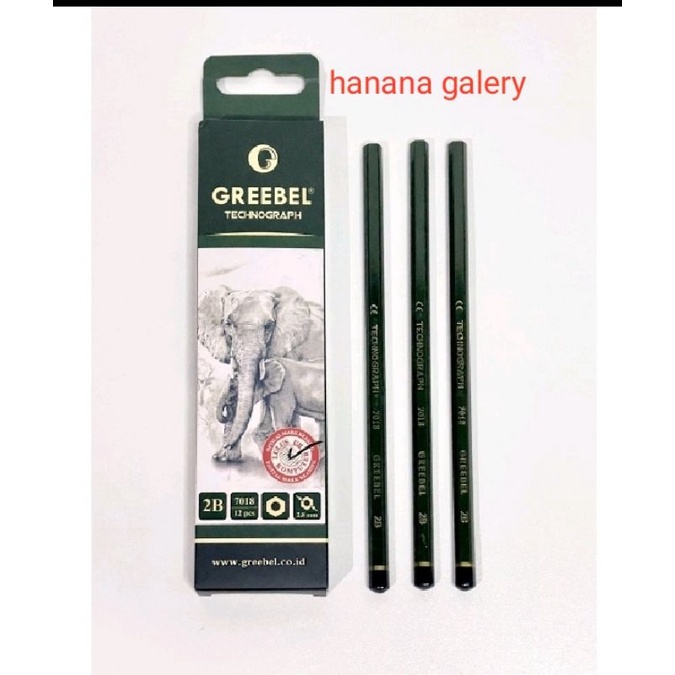 

Pensil GREEBEL technograph 2B kualitas no 1/ 1pak