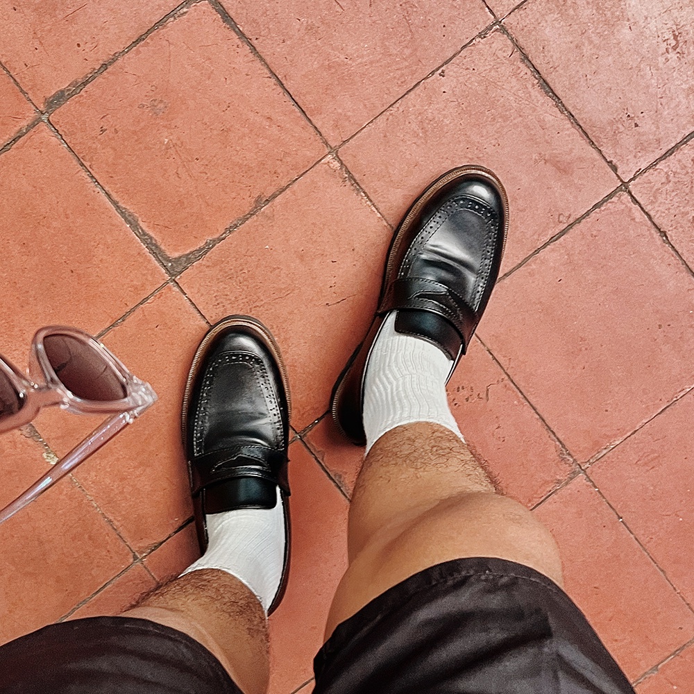 ELDAR BLACK |ManNeedMe x GIANT FLAMES| Sepatu Loafers Pria Pantofel Formal ORIGINAL