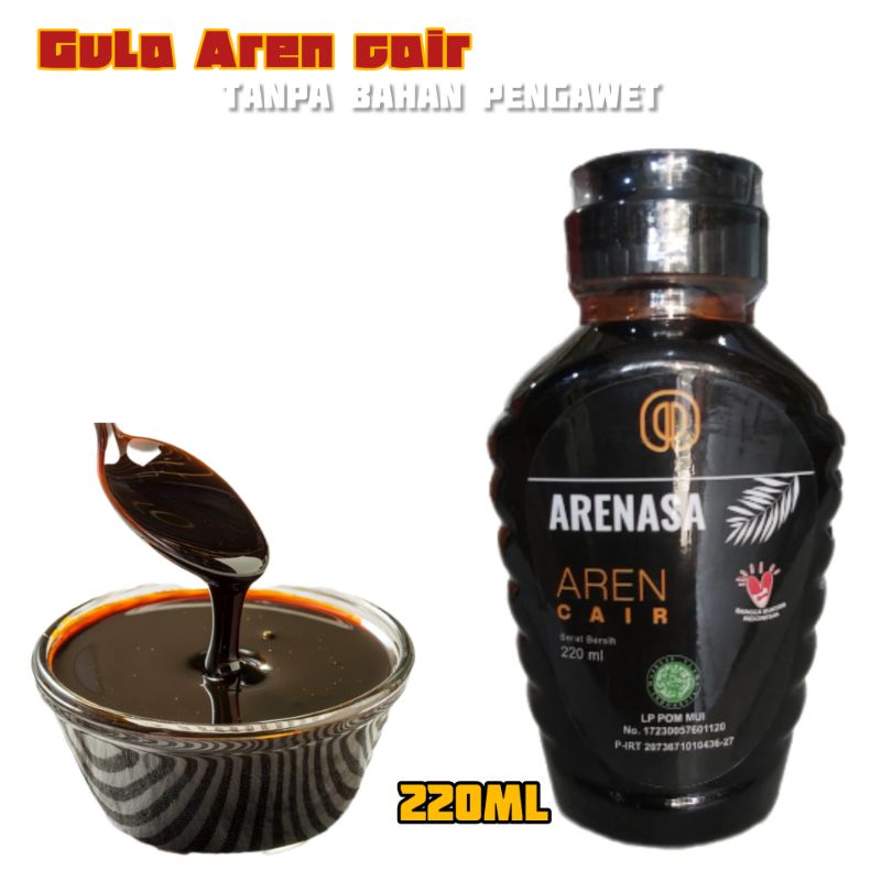 

Arenasa Gula Aren Cair 230ml Organik Tanpa Pengawet Palm Sugar