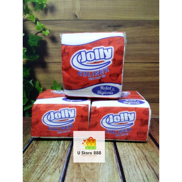 Tissue Jolly pop up Tisu Murah Tisue facial kecil / Facial Tissue 90gr 200sheets Tisu Jolly pop up kecil